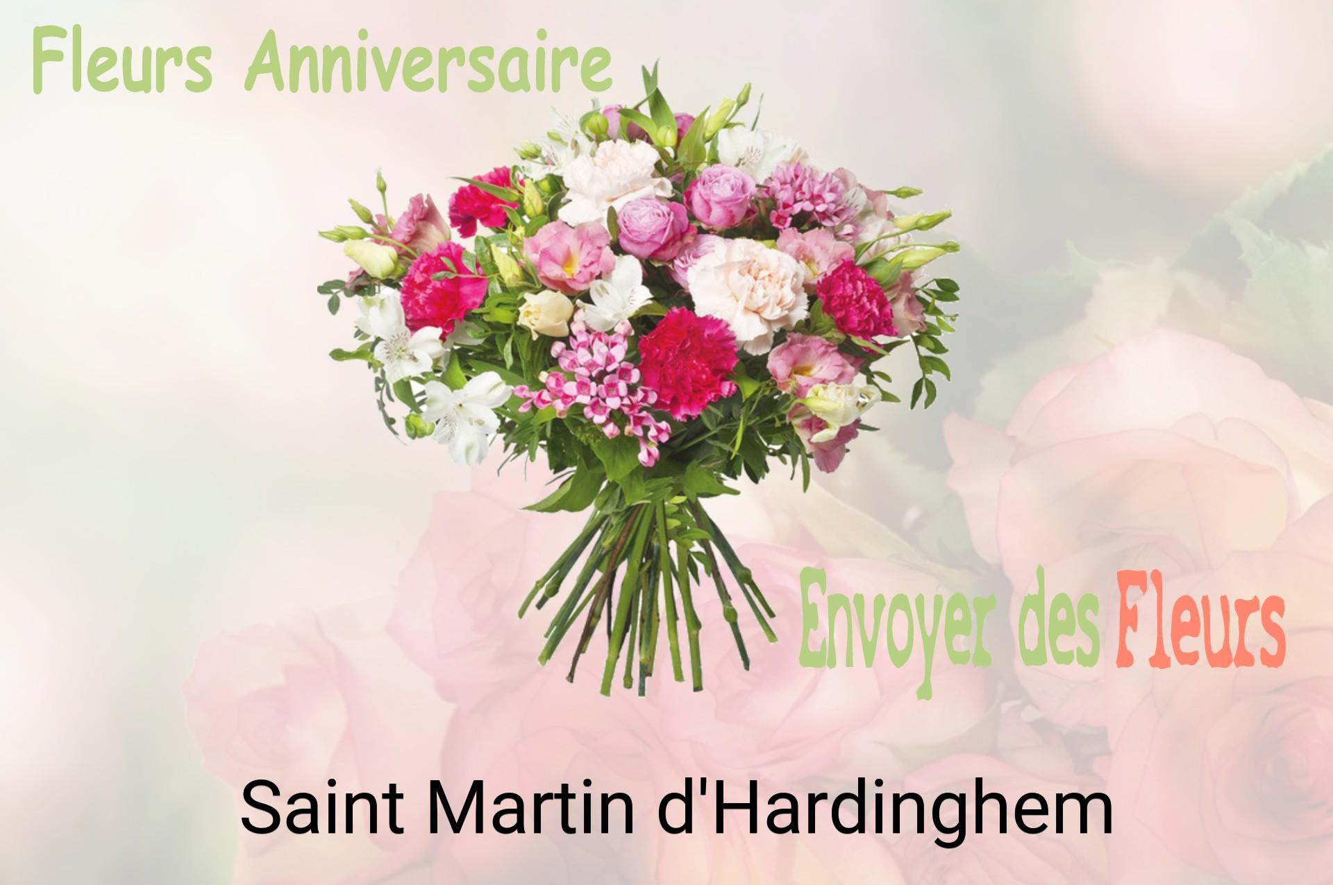 Bouquet de fleurs d’anniversaire livré à Saint-Martin-d'Hardinghem